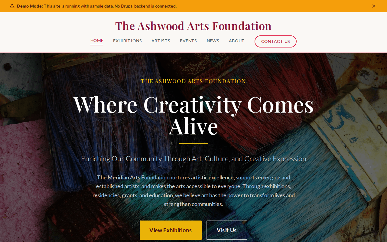 Decoupled Arts Foundation screenshot