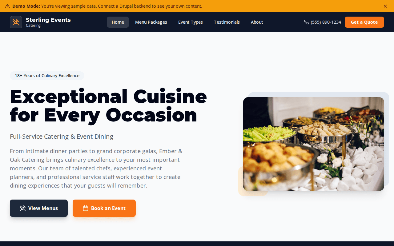 Decoupled Catering screenshot